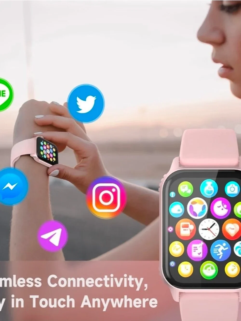 Smart Watch for Women, 120 Sports Modes Smartwatch with 1.83